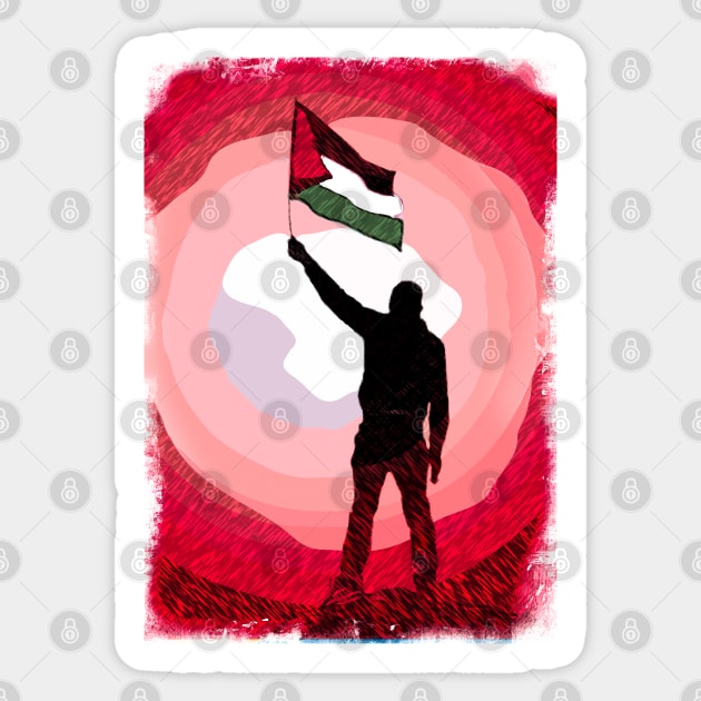 Palestine Flag Lives Matter P4 Sticker by FasBytes